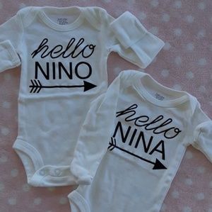 Godparents announcment onesies